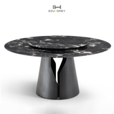 Biuhomey Quartz Dining Table Black|HT3024D